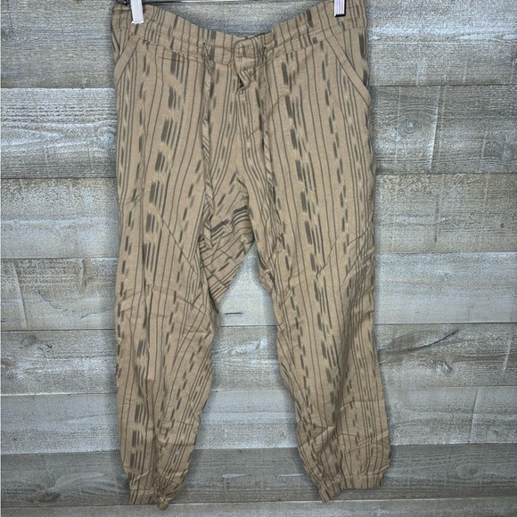 Prana aztec print linen blend jogger wfh pants - Picture 1 of 4